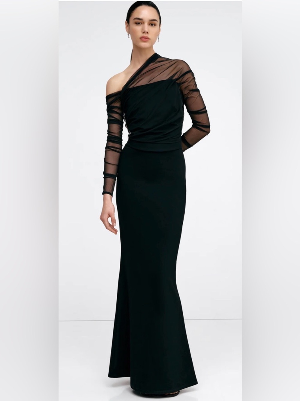 34. Marcella $198 (current) Monroe Strapless European Ponte Mermaid Maxi Dress